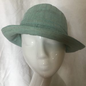 chapeau en lin vert Mary Colibri